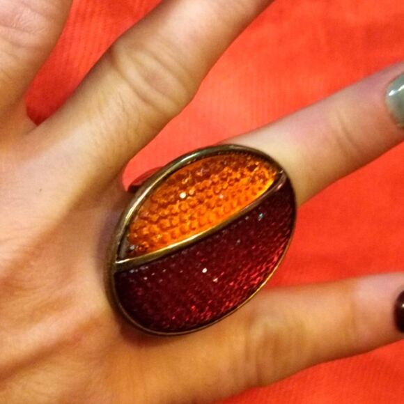 Large vintage unique stretch ring - Picture 1 of 7